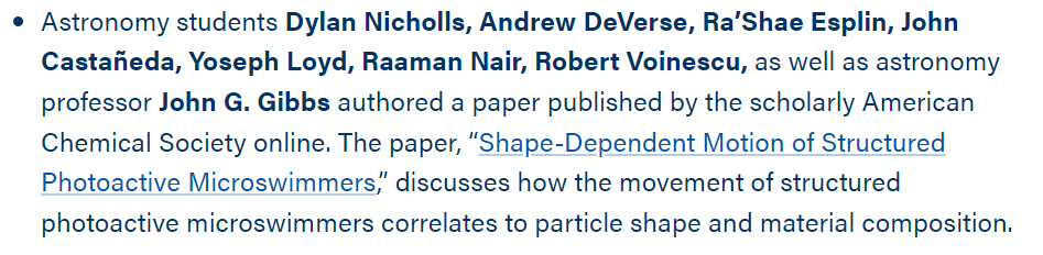 a snip of article mention